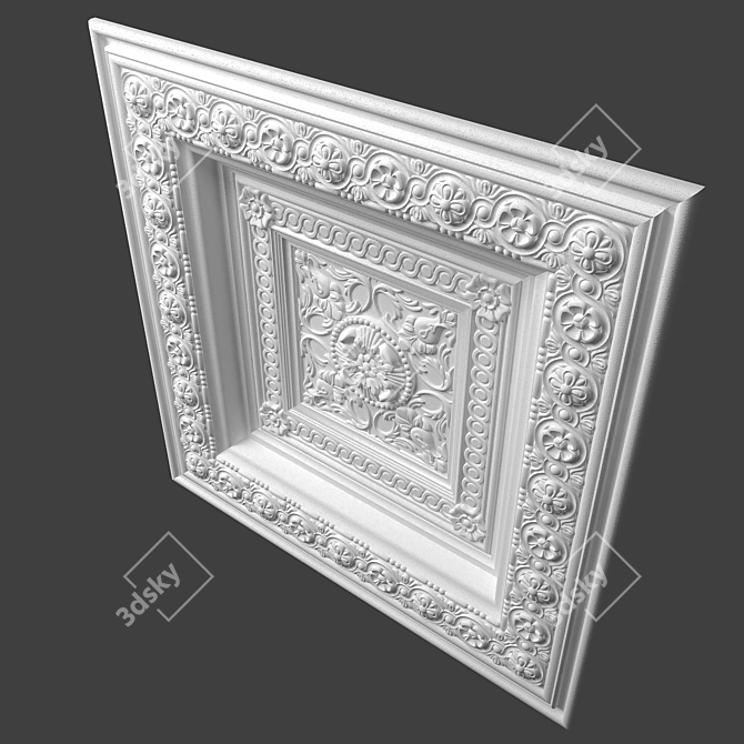 Elegant Torus Style Caisson 3D model image 4