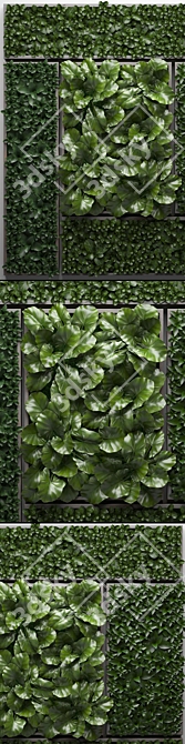 Green Wall Garden Module 3D model image 2