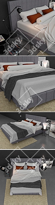 Elevated Dreams: Molteni & G HIGH-WAVE Bed 3D model image 2