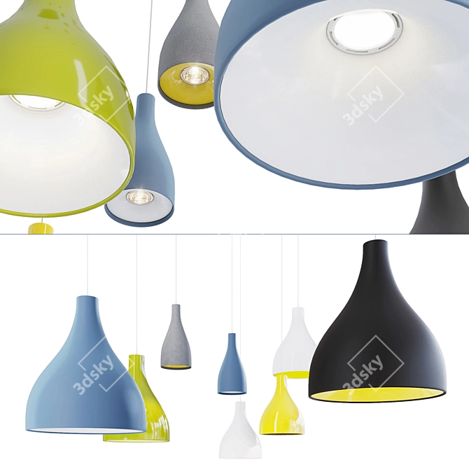 Exenia Willy LED Pendant Light 3D model image 1