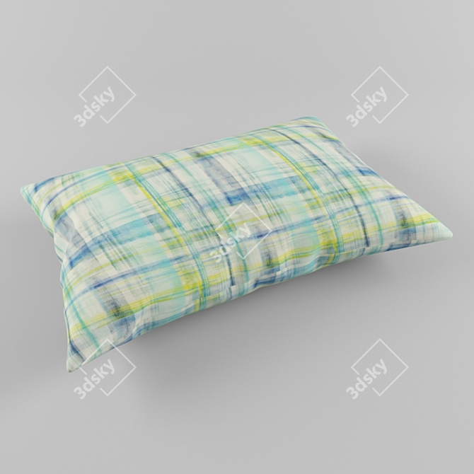 Cozy Decorative Pillow: 50x70x18cm 3D model image 1