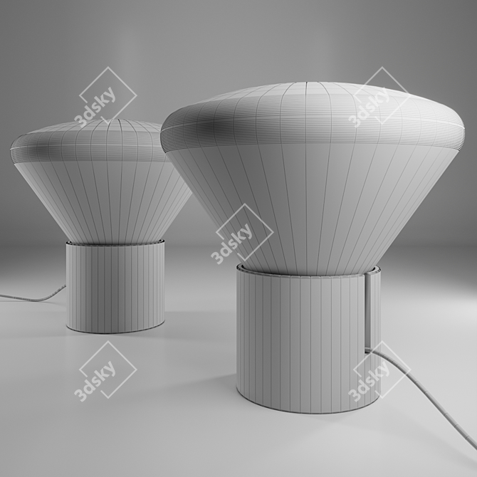 Brokis Muffins Oak Wood Lamp 3D model image 2