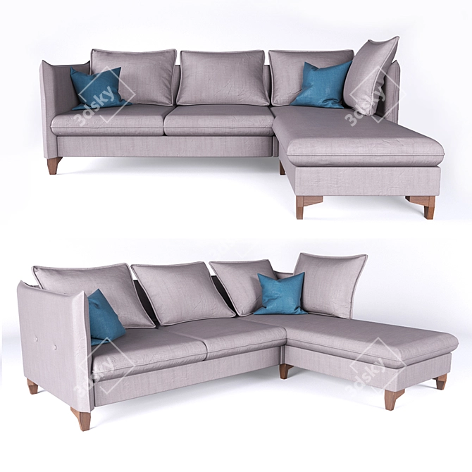 Modern Corner Sofa Osiris 3D model image 1