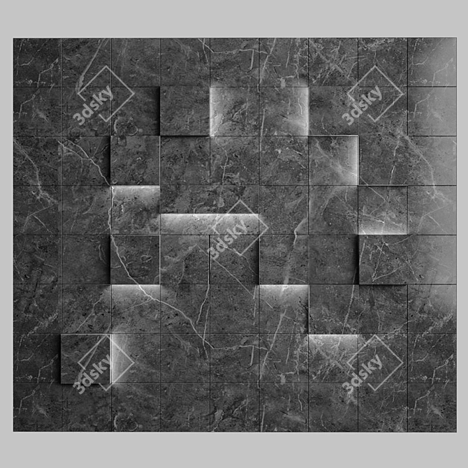 Versatile Wall Panel Set 3D model image 1