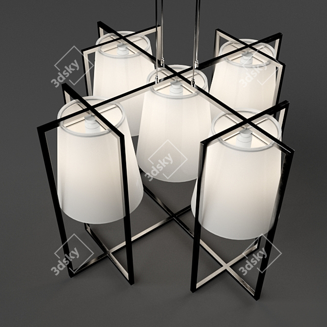 Astley Hurricane Ceiling Lamp 3D model image 1