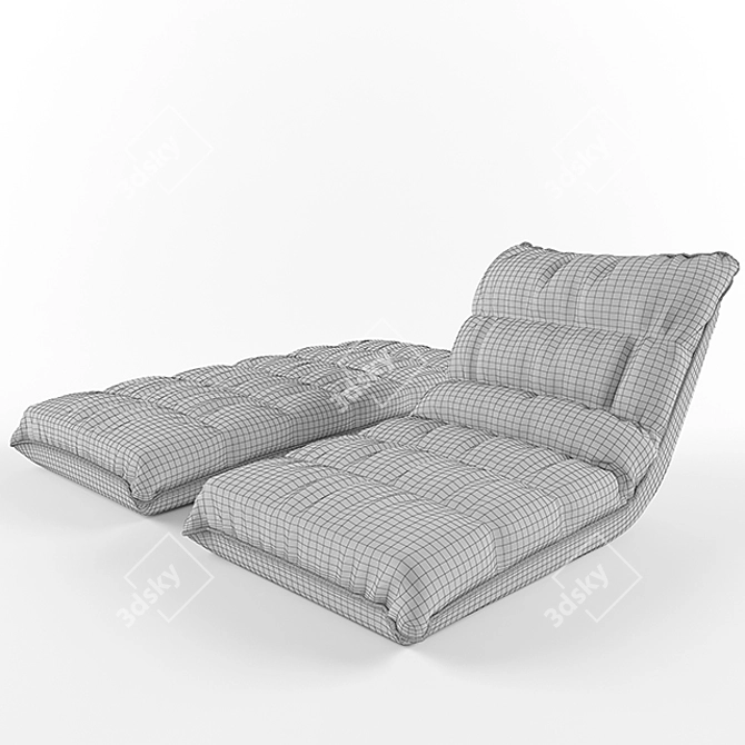 Ultimate Comfort Recliner Futon 3D model image 3