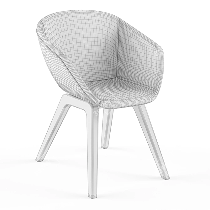 Modern Ergonomic Chair for Comfortable Seating 3D model image 2