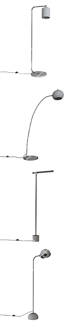 Mid-century Style Clint Floor Lamp 3D model image 1