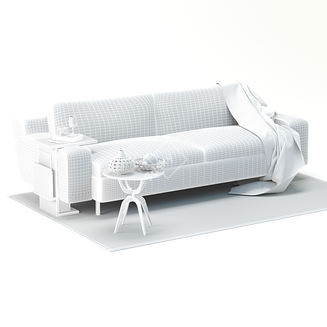 Chicago Chic Sofa 3D model image 3