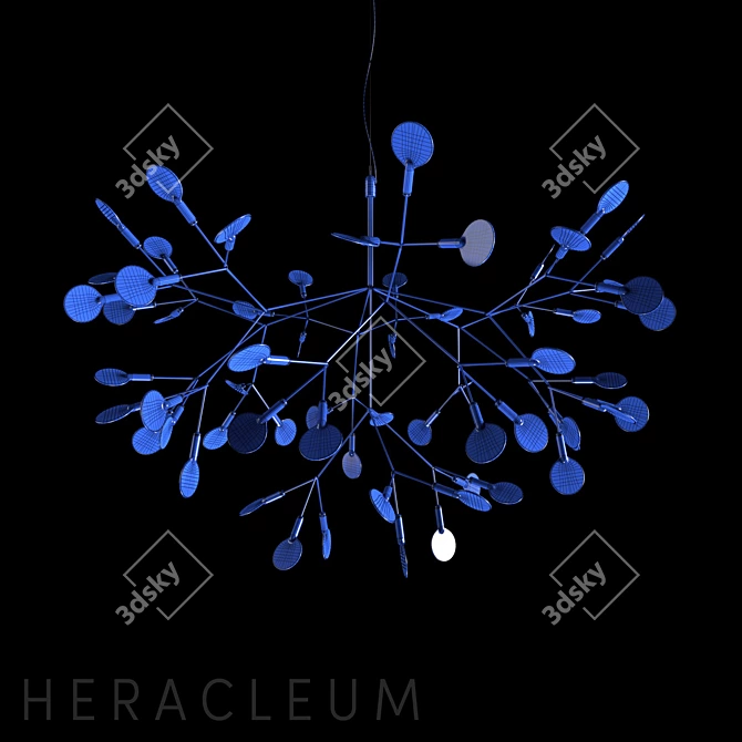 Elegant Heracleum II Chandelier 3D model image 2