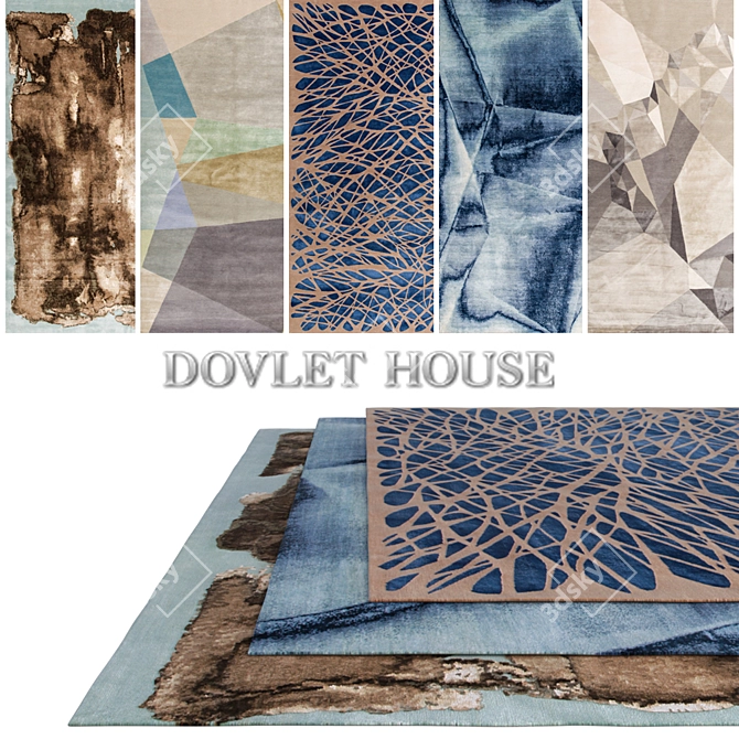 DOVLET HOUSE Carpets: Luxurious Collection 3D model image 1