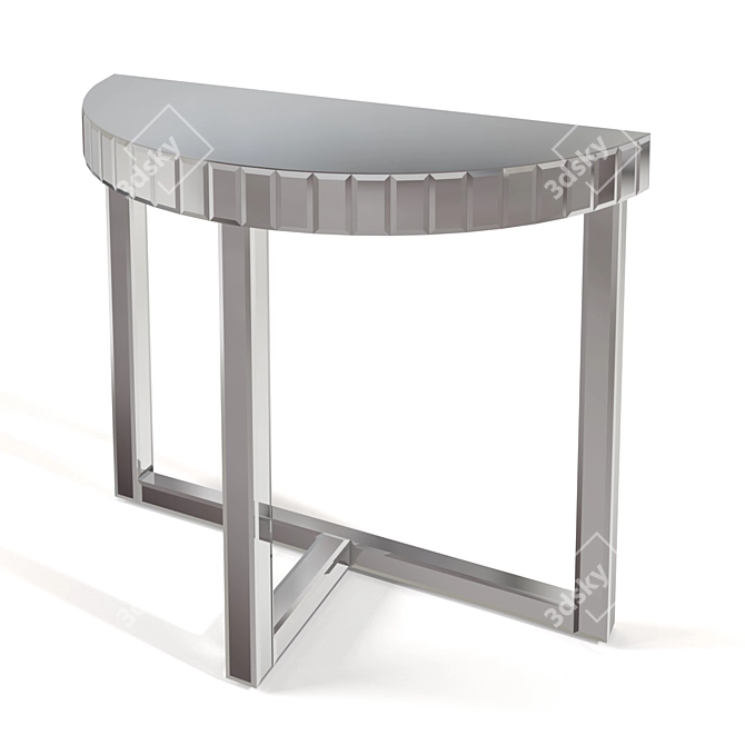 Mirrored Console Table: Sleek & Stylish Design 3D model image 1