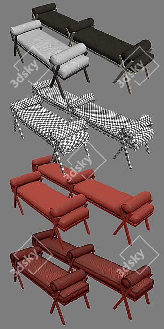 Keystone Camp Bench 3D model image 3