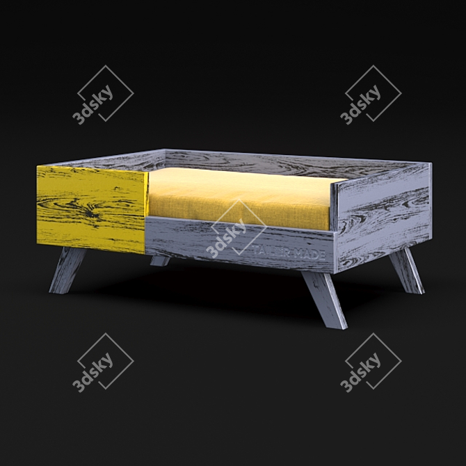 Stylish Loft Cot for Cats & Dogs 3D model image 1