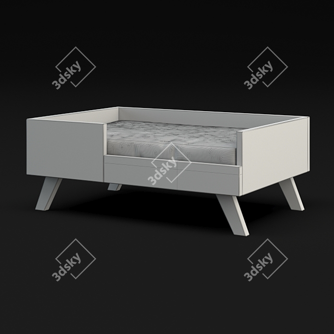 Stylish Loft Cot for Cats & Dogs 3D model image 3