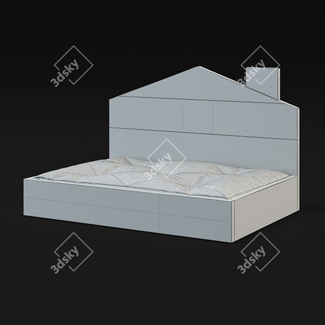 Cozy Country Cot for Cats and Dogs 3D model image 3