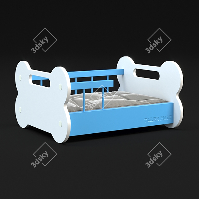 Puppy Love Cozy Pet Cot 3D model image 1