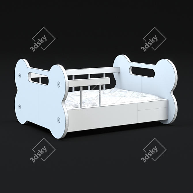 Puppy Love Cozy Pet Cot 3D model image 3