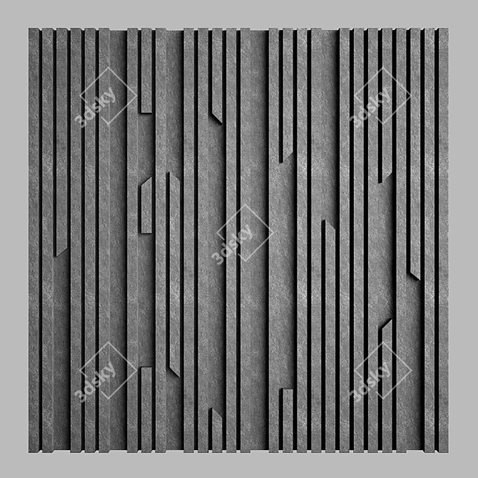 Modern Wall Panel 3D Models 3D model image 1