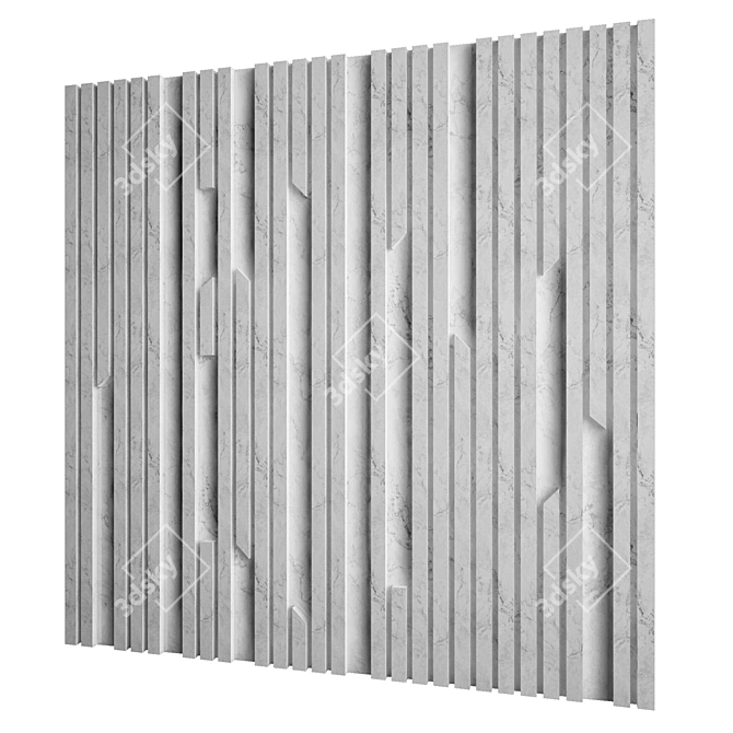 Architectural Wall Panel 16 3D model image 2
