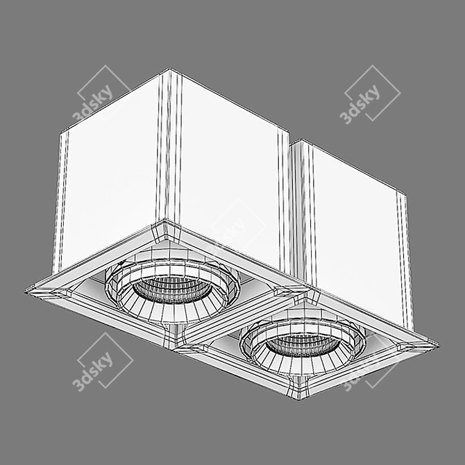 Cardano Lightstar: Elegant Flush Mount Spot Light 3D model image 2