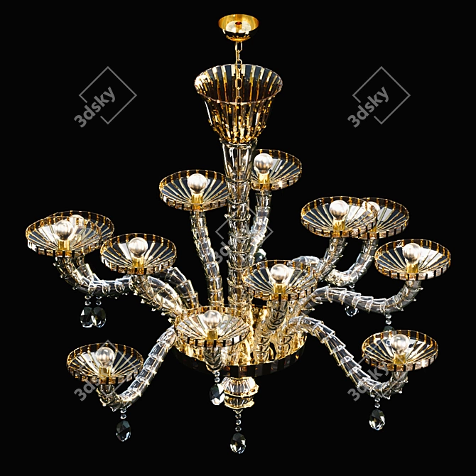 La Murrina Ca'd'Oro Chandelier 3D model image 1