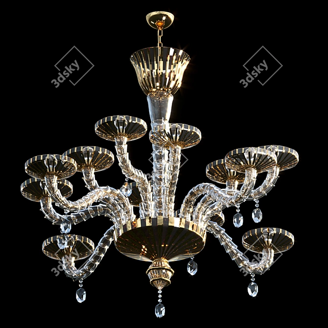 La Murrina Ca'd'Oro Chandelier 3D model image 2