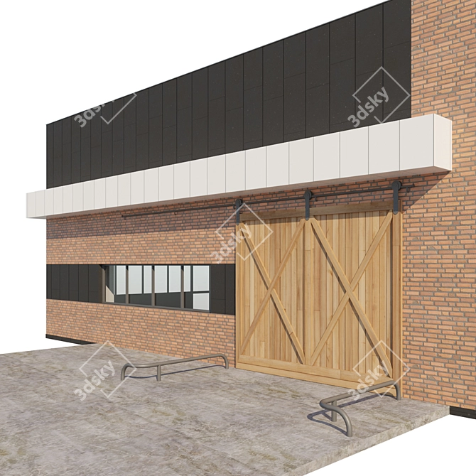 Industrial Renovation Project: Public Building 3D model image 2