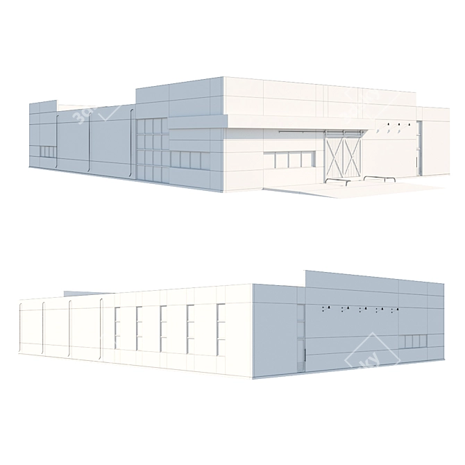 Industrial Renovation Project: Public Building 3D model image 3