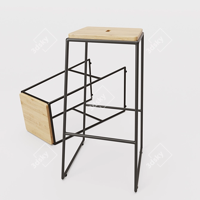 Svelte Stool 3D model image 1