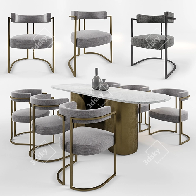 Julius 19" Dining Chair 3D model image 1