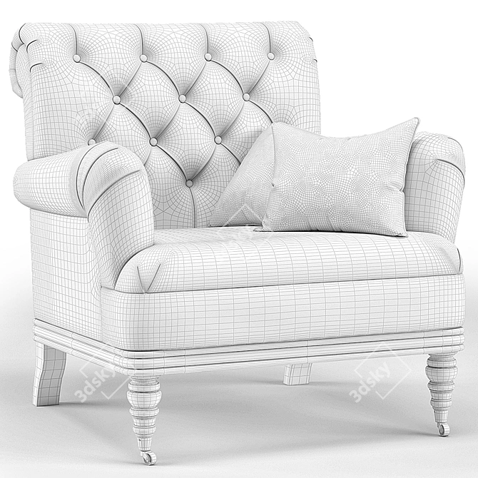 Bogart Accent Chair: Stylish and Comfortable 3D model image 3