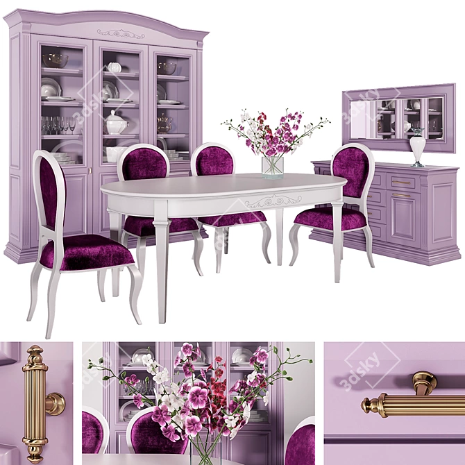 Elegant Dining: Virs Bristol 3D model image 1