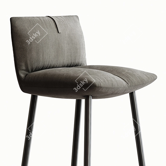 Bonaldo Pill Stool: Sleek, Stylish, Functional 3D model image 2