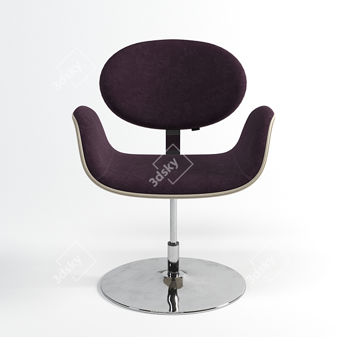 Tulipa Textured Armchair 3D model image 2