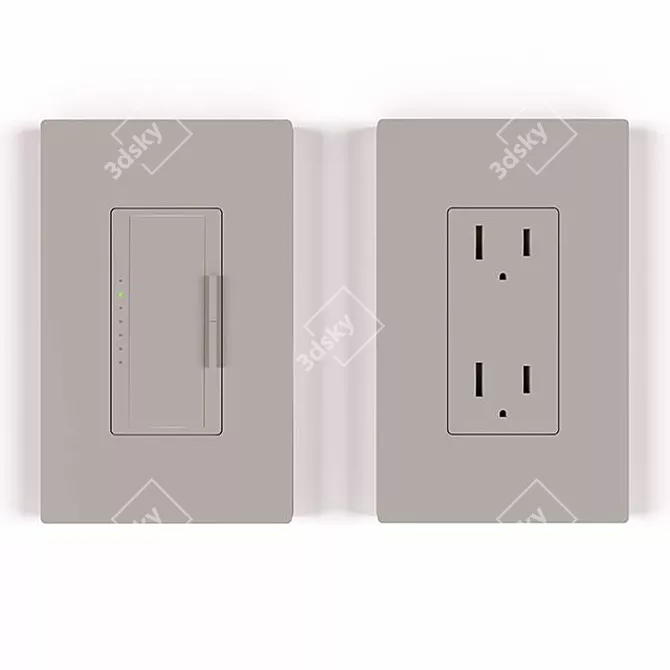 Lutron Smart Switch: Control Made Easy 3D model image 2