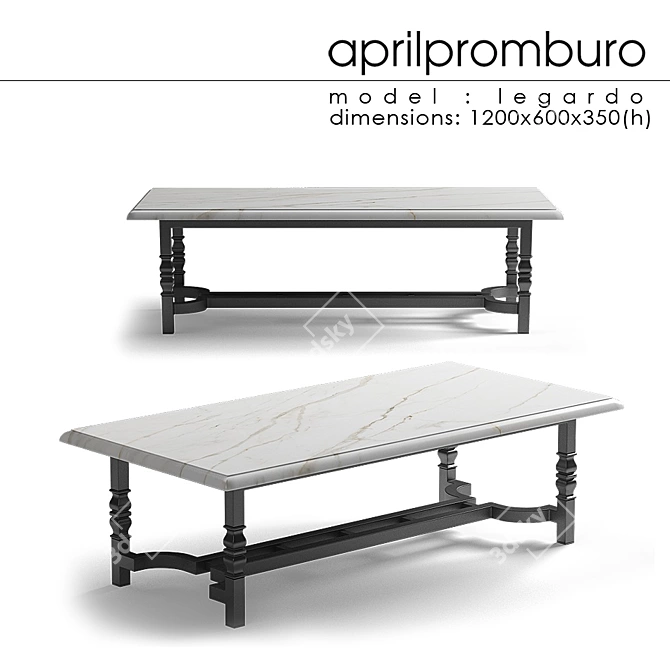 Outdoor Legardo Table by Aprilpromburo 3D model image 1