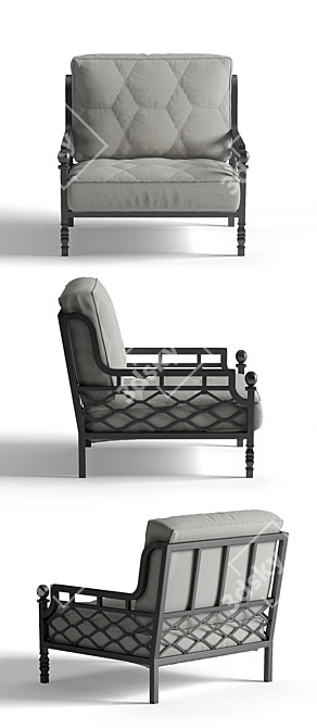 Legardo Outdoor Chair: Comfort and Style 3D model image 2