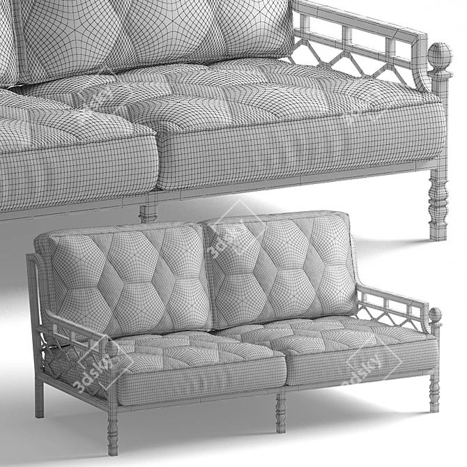 Modern Outdoor Legardo Sofa 3D model image 3