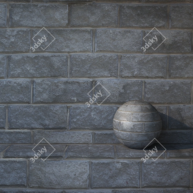 Title: Seamless Textured Blocks for 3D Projects 3D model image 1