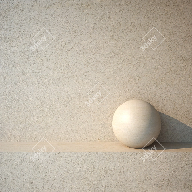 Seamless Plaster Texture 3D model image 1