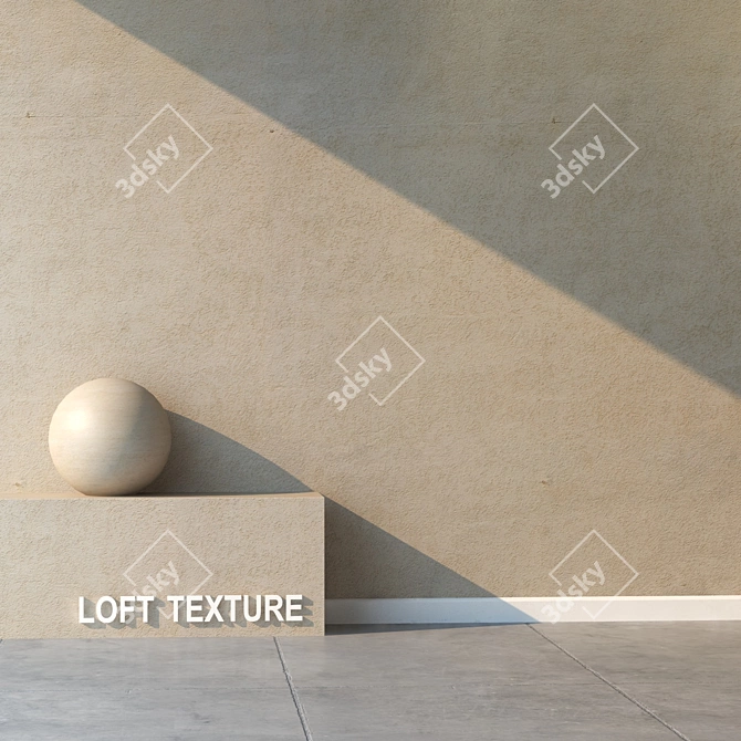 Seamless Plaster Texture 3D model image 2