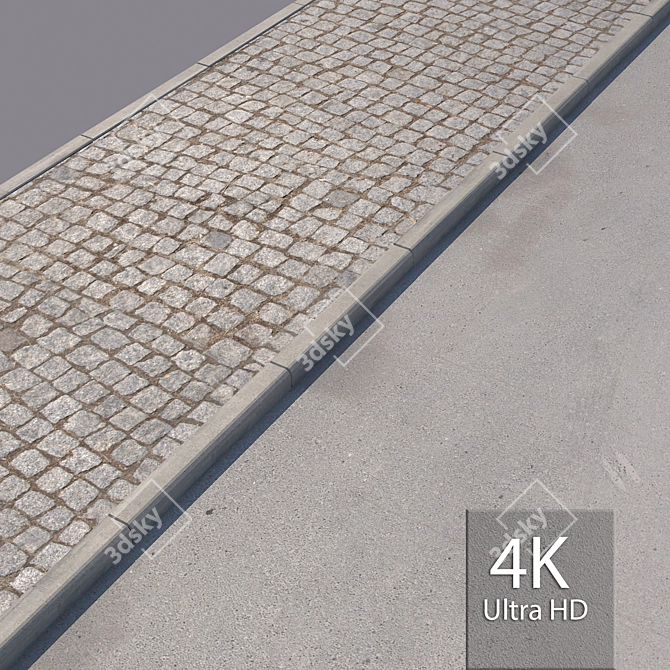 Pristine Sidewalk Set 3D model image 1