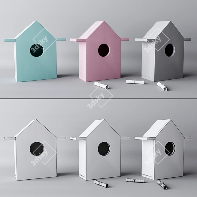 "Bukwood Birdhouse 3D model image 1