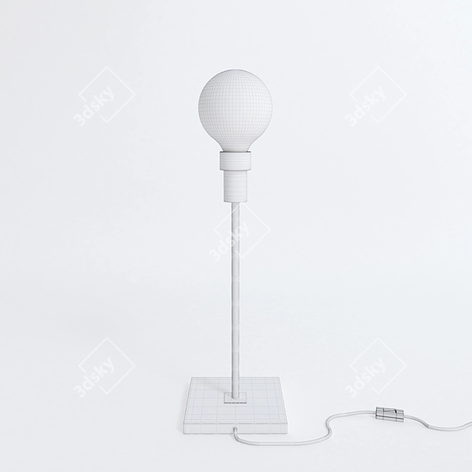 Minimalist Nordic Table Lamp 3D model image 3