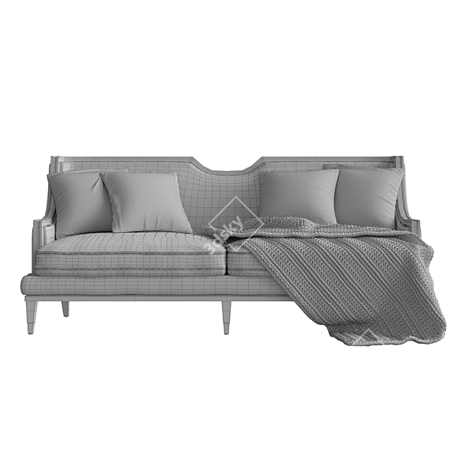 Westley Sofa: Sleek and Stylish Seating Solution 3D model image 3
