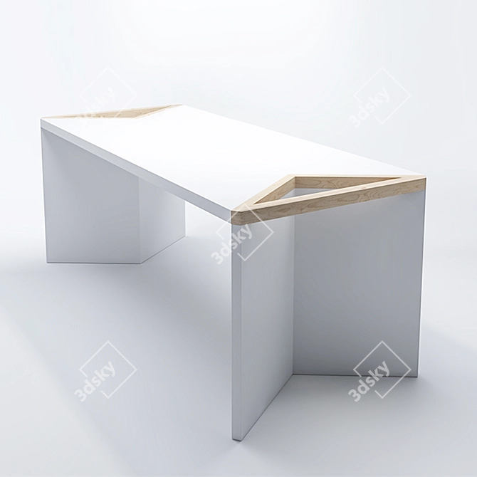 Modern Y-Table: Stylish and Versatile 3D model image 1