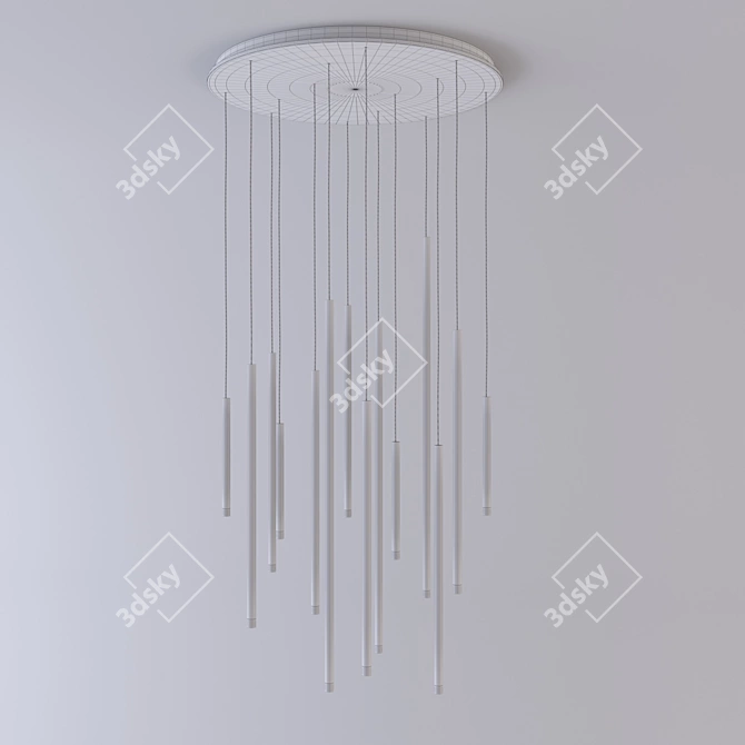 Nano Cluster Round Pendant Light 3D model image 3