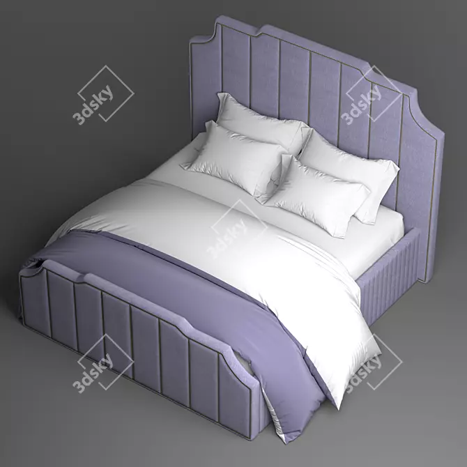 Estelio Sheraton Bed 3D model image 2