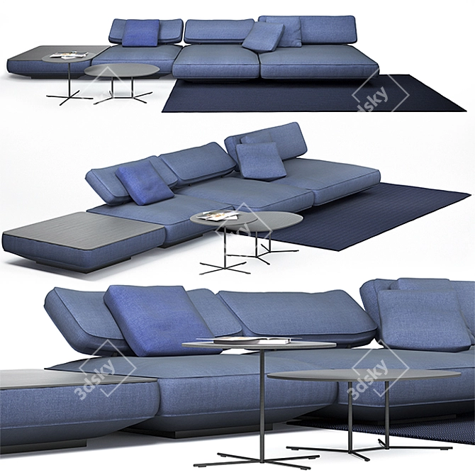 Agio Sofa Set by Paola Lenti 3D model image 1